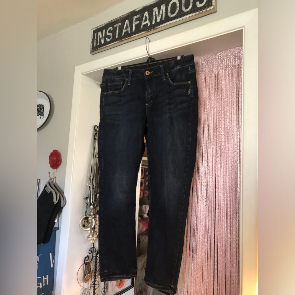 Dark Wash Women’s Jeans - Classic Straight Leg
Silver Jeans 
Waist 31
EUC